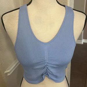 Forever 21 light blue crop top Size M